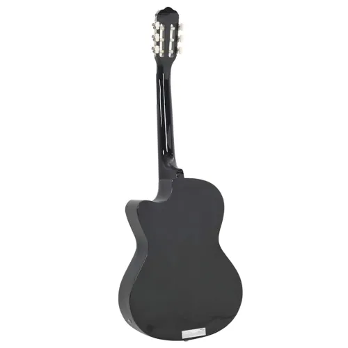 Klasična gitara Western s ujednačivačem i 6 žica crna - Crna Cijena