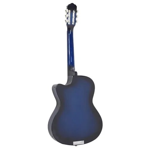 Klasična gitara Western s ujednačivačem i 6 žica plava - Plava Cijena
