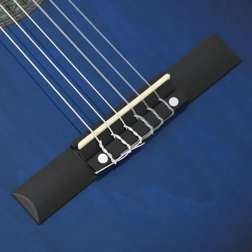 Klasična gitara Western s ujednačivačem i 6 žica plava - Plava Cijena
