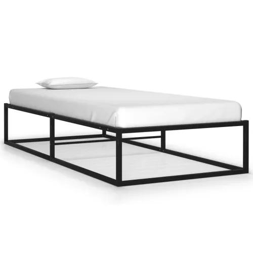 Okvir za krevet crni metalni 100 x 200 cm - Crna 100 x 200 cm Cijena