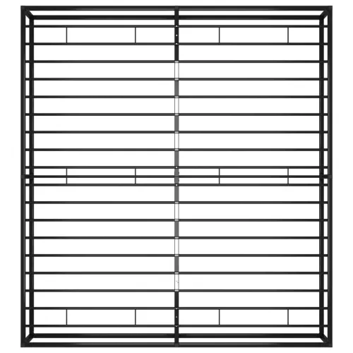 Okvir za krevet crni metalni 160 x 200 cm - Crna 160 x 200 cm Cijena