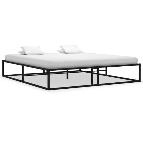 Okvir za krevet crni metalni 160 x 200 cm - Crna 160 x 200 cm Cijena