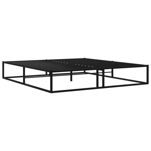 Okvir za krevet crni metalni 160 x 200 cm - Crna 160 x 200 cm Cijena