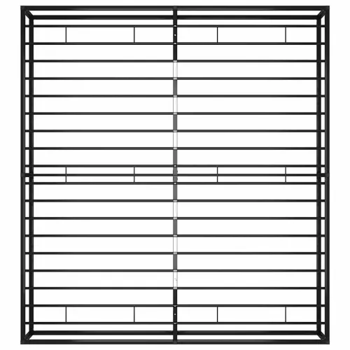 Okvir za krevet crni metalni 200 x 200 cm - Crna 200 x 200 cm Cijena