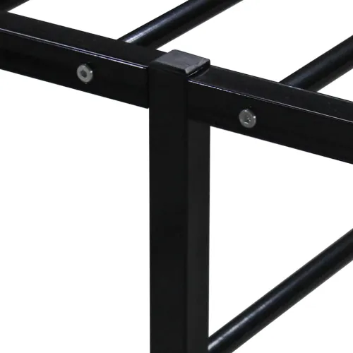 Okvir za krevet crni metalni 200 x 200 cm - Crna 200 x 200 cm Cijena