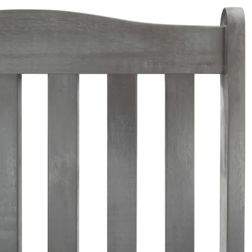 Stolica za ljuljanje od masivnog bagremovog drva siva - Siva Cijena