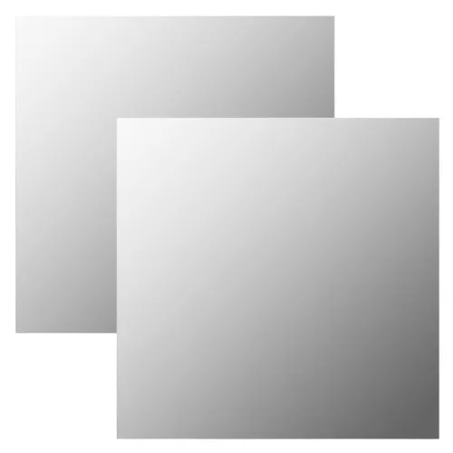 Zidna ogledala 2 kom 50 x 50 cm četvrtasta staklena - 50 x 50 cm 2 bez LED svjetala Cijena