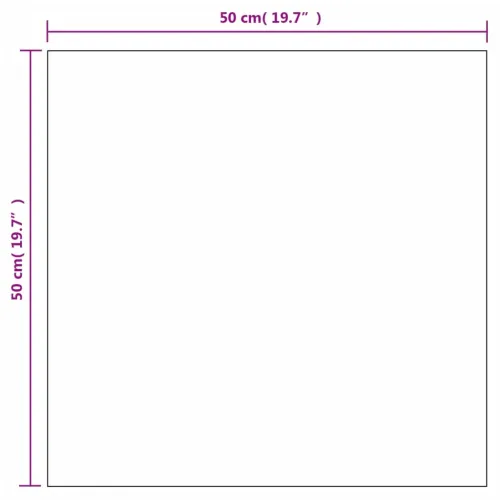 Zidna ogledala 2 kom 50 x 50 cm četvrtasta staklena - 50 x 50 cm 2 bez LED svjetala Cijena