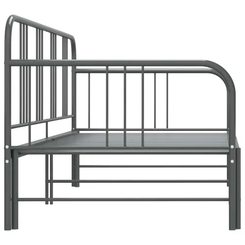 Okvir za krevet na razvlačenje sivi metalni 90 x 200 cm - Siva Cijena