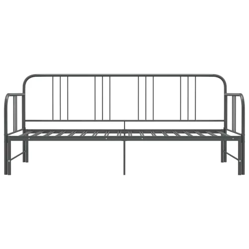 Okvir za krevet na razvlačenje sivi metalni 90 x 200 cm - Siva Cijena
