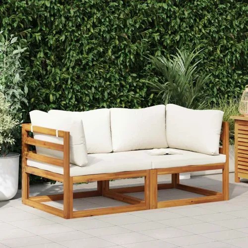 Modularne kutne sofe s jastucima 2 kom krem bijele - Krema 1 Kutna sofa (2 kom) Cijena