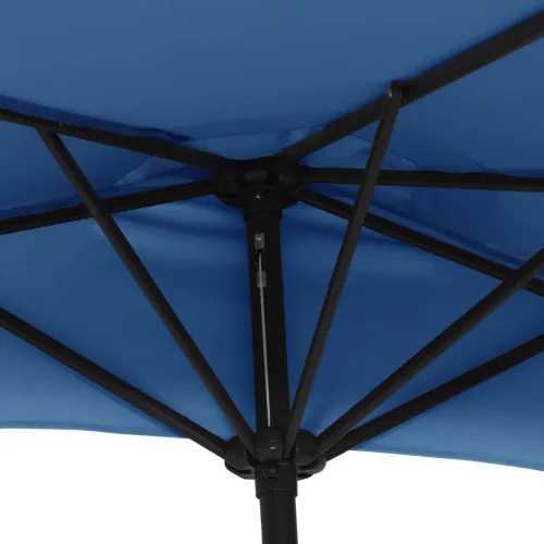 Balkonski suncobran plavi 300 x 155 x 223 cm polukružni - Tamno plava Cijena
