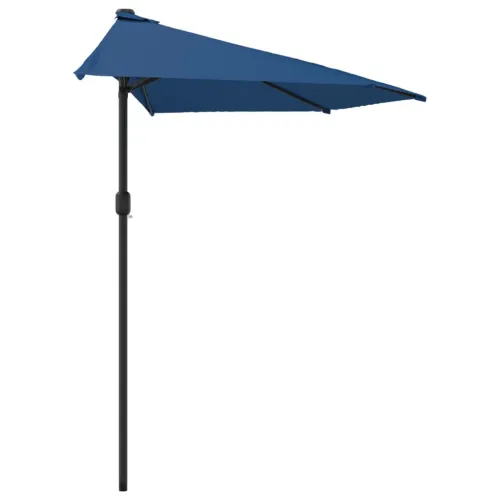 Balkonski suncobran plavi 300 x 155 x 223 cm polukružni - Tamno plava Cijena