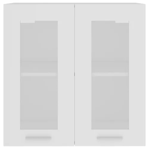 Viseći stakleni ormarić “Lyon” Bijeli 60x31x60 cm Inženirsko drvo - Bijela 1x viseći stakleni ormarić (2 vrata) širine 60 cm, vi Cijena