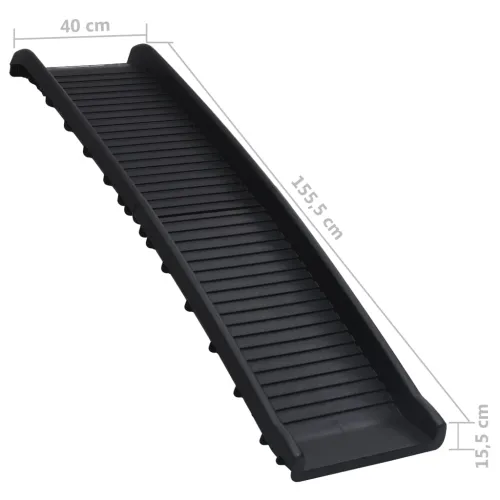 Sklopiva rampa za pse crna 155,5 x 40 x 15,5 cm Cijena