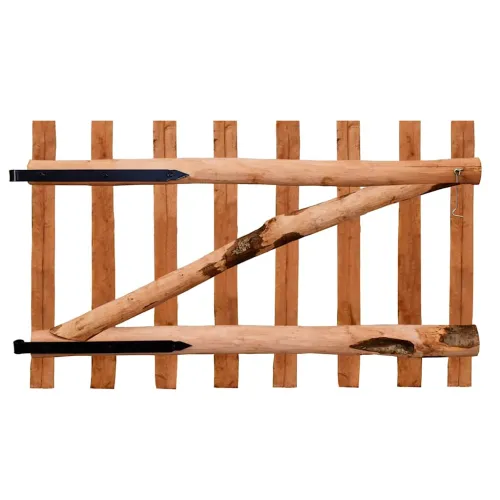 Jednostruka Dvorišna vrata - Vrata za ogradu od drva lješnjaka 100 x 60 cm - 60 cm Cijena