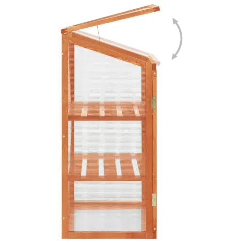 Staklenik 60 x 45 x 100 cm od jelovine - Narančasta 1 Cijena