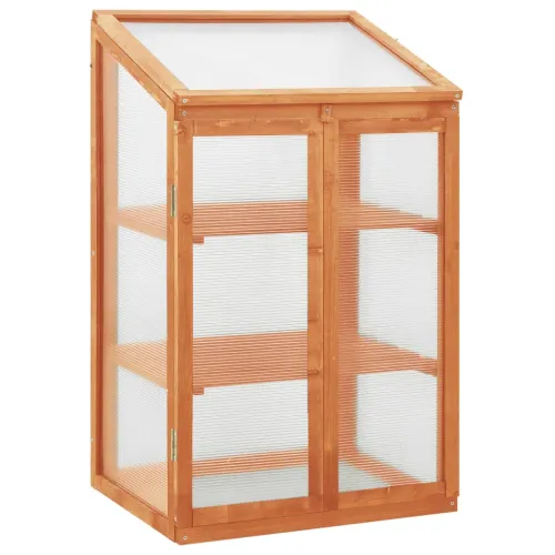 Staklenik 60 x 45 x 100 cm od jelovine - Narančasta 1 Cijena