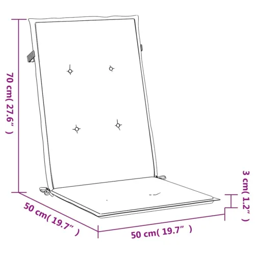 Jastuci za vrtne stolice 6 kom antracit 120x50x3 cm od tkanine - Antracit 120 x 50 x 3 cm 6 Cijena