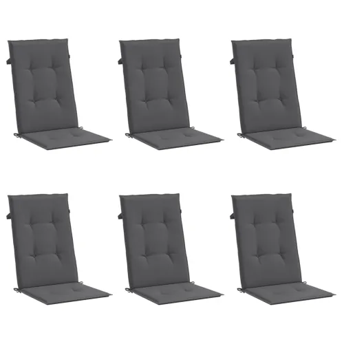 Jastuci za vrtne stolice 6 kom antracit 120x50x3 cm od tkanine - Antracit 120 x 50 x 3 cm 6 Cijena