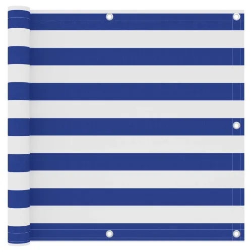 Balkonski zastor bijelo-plavi 90 x 300 cm od tkanine Oxford - Bijela i plava 90 x 300 cm Cijena