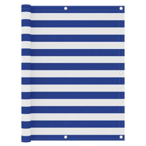Balkonski zastor bijelo-plavi 120 x 600 cm od tkanine Oxford - Bijela i plava 120 x 600 cm Cijena