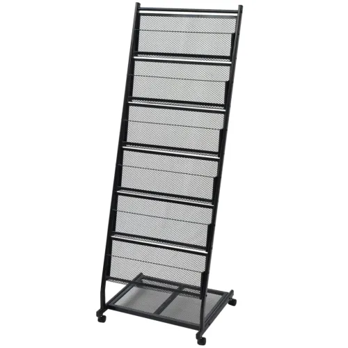 Stalak za Časopise 47,5x43x133 cm crna A4 Cijena