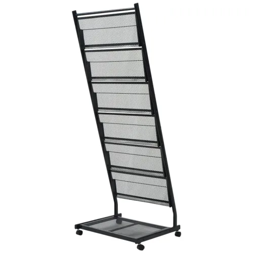 Stalak za Časopise 47,5x43x133 cm crna A4 Cijena