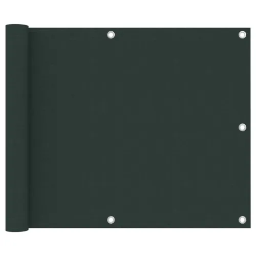 Balkonski zastor tamnozeleni 75 x 500 cm od tkanine Oxford - Tamnozelena 75 x 500 cm Cijena