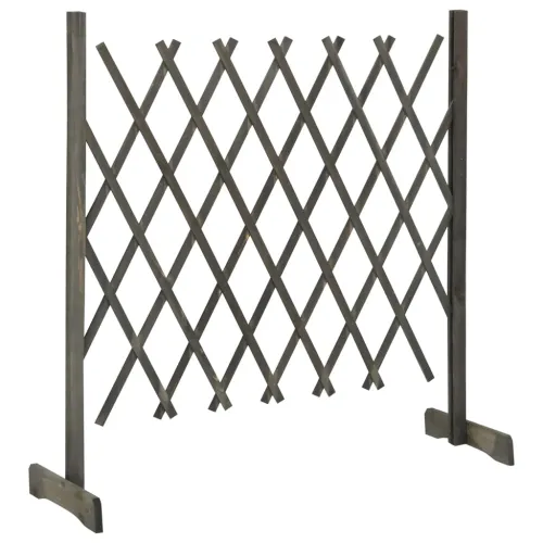 Vrtna rešetkasta ograda siva 120 x 90 cm od masivne jelovine - Siva 120 x 90 cm 1 Cijena
