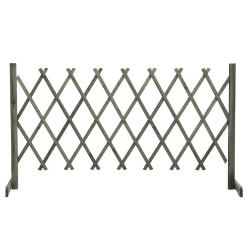Vrtna rešetkasta ograda siva 150 x 80 cm od masivne jelovine - Siva 150 x 80 cm 1 Cijena