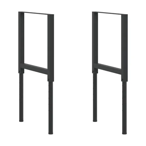 Okviri za radni stol 2 kom metalni 55 x (69 - 95,5) cm crni - Crna 55 x 95.5 cm 2 1 Cijena