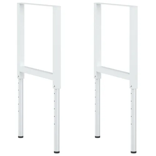 Okviri za radni stol 2 kom metalni 55 x (69 - 95,5) cm sivi - Siva 55 x 95.5 cm Cijena