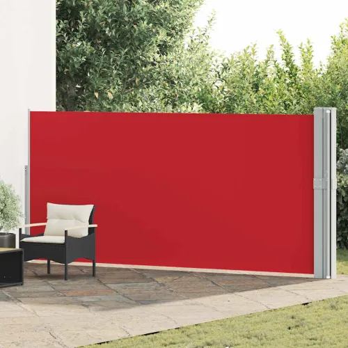 Uvlačiva bočna tenda za terasu 170 x 1200 cm crvena - Crvena 170 x 1200 cm Cijena