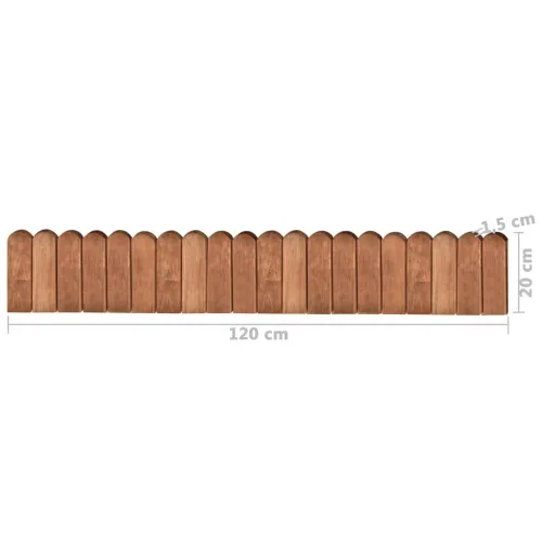 Rolane ograde 3 kom 120 cm od impregnirane borovine - Smeđa 3 Cijena
