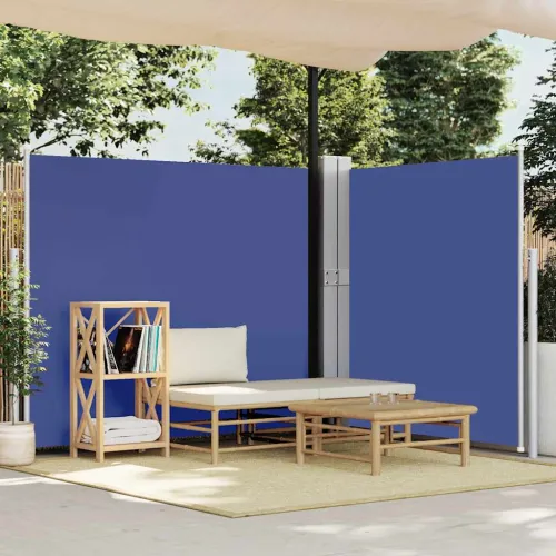 Uvlačiva bočna tenda za terasu 170 x 1200 cm plava - Plava 170 x 1200 cm Cijena