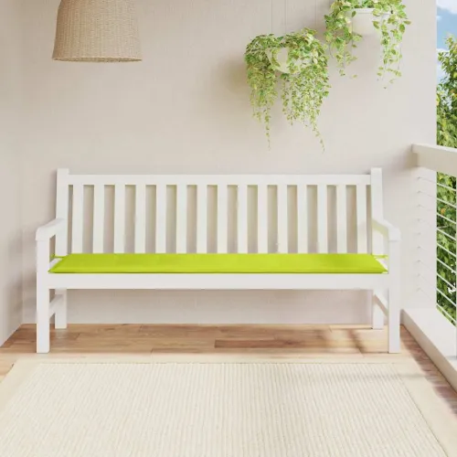 Jastuk za vrtnu klupu jarkozeleni 180x50x3 cm od tkanine Oxford - Svjetlozelena 180 x 50 x 3 cm Cijena