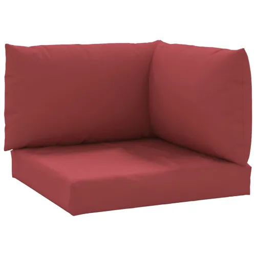 Jastuci za sofu od paleta 3 kom crvena boja vina od tkanine - boja crnog vina 1 kutna sofa Cijena