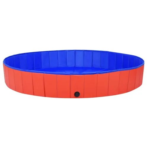 Sklopivi bazen za pse crveni 200 x 30 cm PVC - Crvena 200 x 30 cm Cijena