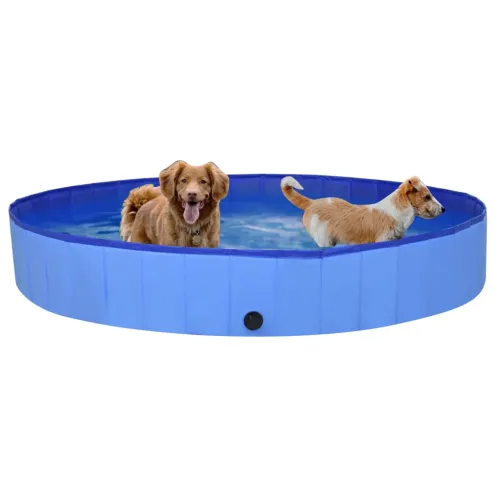 Sklopivi bazen za pse plavi 200 x 30 cm PVC - Plava 200 x 30 cm Cijena