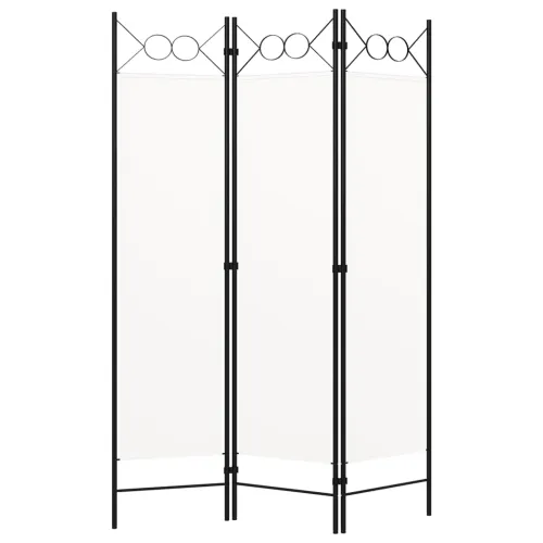 Paravan - Sobna pregrada s 3 panela bijela 120 x 180 cm - Bijela 3 1 Bijela Cijena
