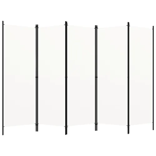 Paravan - Sobna pregrada s 5 panela bijela 250 x 180 cm - Bijela 5 Bijela 5 Cijena