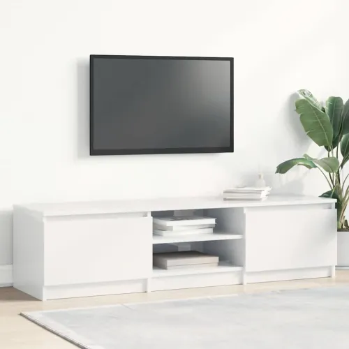 TV ormarić visoki sjaj bijeli 140x40x35,5 cm konstruirano drvo - Visoko sjajno bijela 1 Cijena