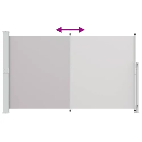 Uvlačiva bočna tenda za terasu 180 x 314 cm siva - Siva 180 x 300 cm Cijena