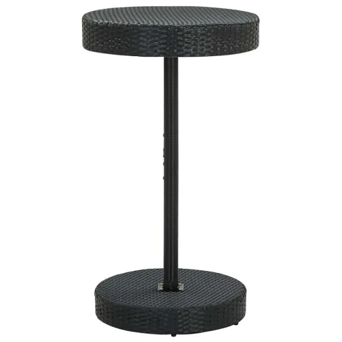 Vrtni stol crni 60,5 x 106 cm od poliratana - Crna Cijena