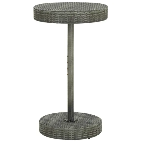 Vrtni stol sivi 60,5 x 106 cm od poliratana - Siva Cijena