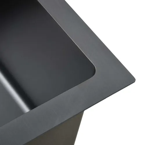 Ručno rađeni kuhinjski sudoper crni od nehrđajućeg čelika - Crna 51 x 44 x 20 cm Cijena