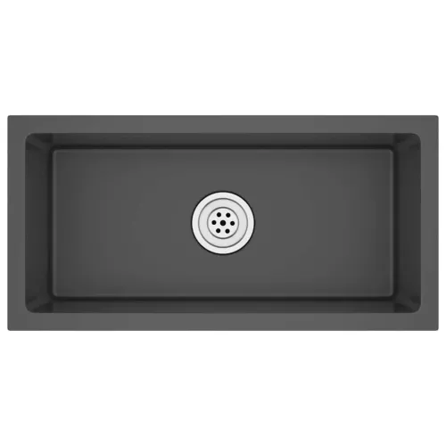 Ručno rađeni kuhinjski sudoper crni od nehrđajućeg čelika - Crna 60 x 30 x 20 cm Cijena