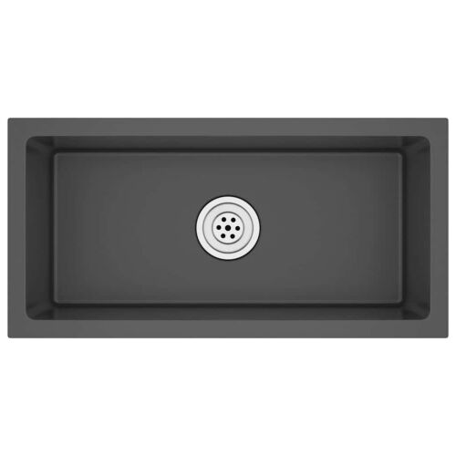 Ručno rađeni kuhinjski sudoper crni od nehrđajućeg čelika - Crna 60 x 30 x 20 cm Crna 60 x 30 x 20 cm Cijena