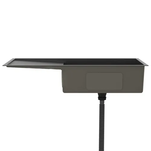 Ručno rađeni kuhinjski sudoper crni od nehrđajućeg čelika - Crna 100 x 44 x 20 cm Cijena